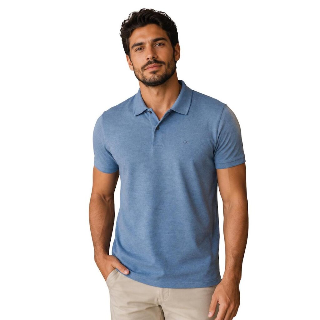 Polo masculina Ogochi Azul claro