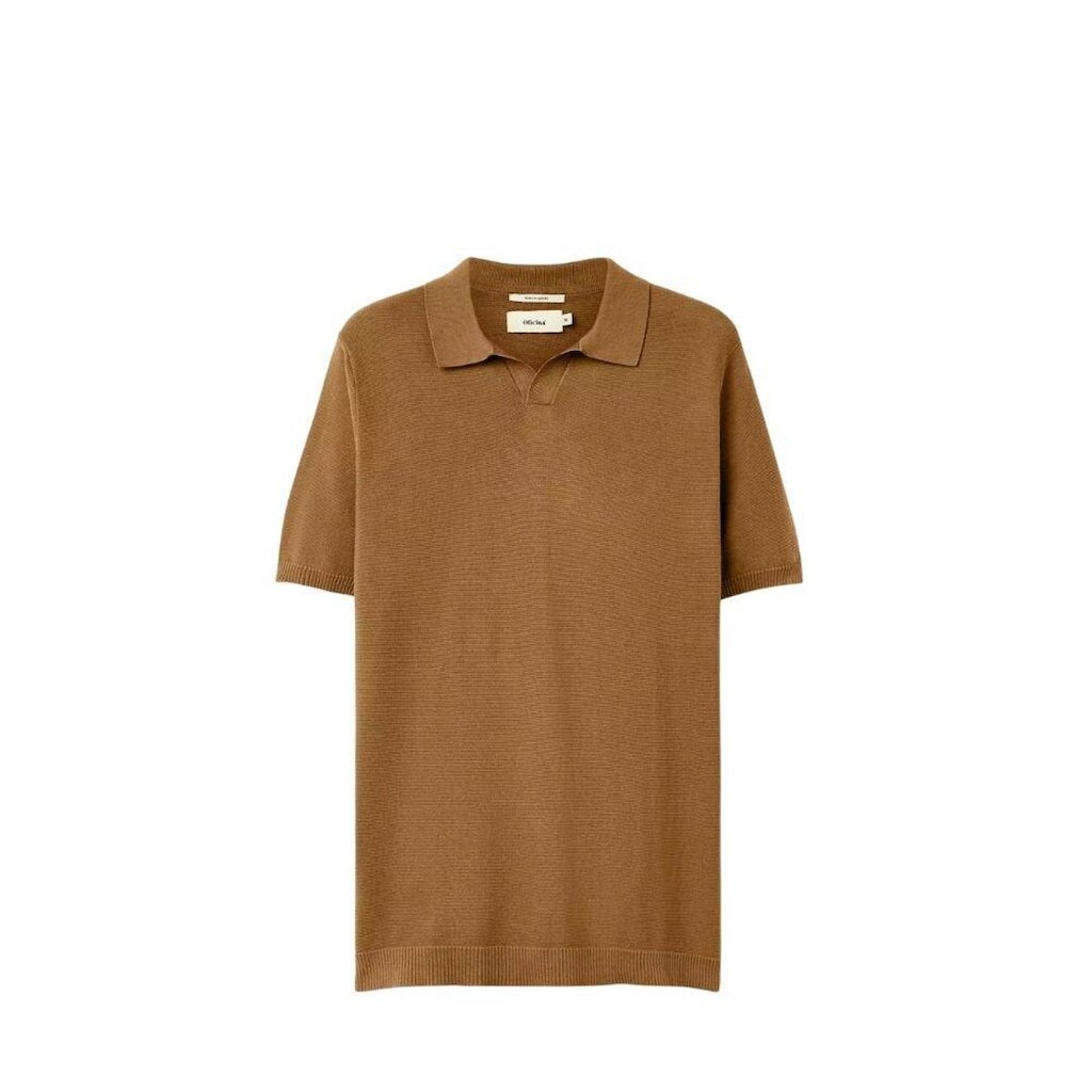 Polo Oficina Reserva Tricot Wave Marrom