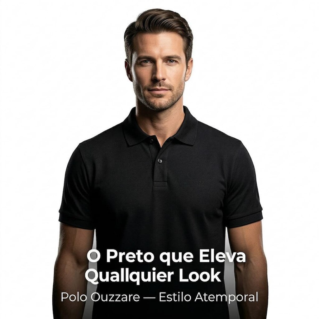 Polo Ouzzare Masculina Conforto e Estilo Todo Dia ZZ70926