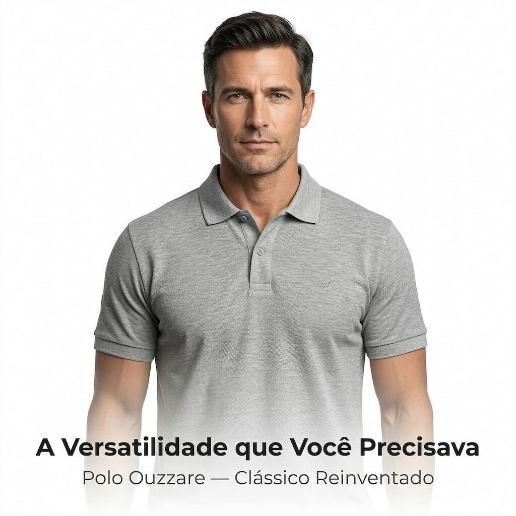 Polo Ouzzare Masculina Conforto e Estilo Todo Dia ZZ70926