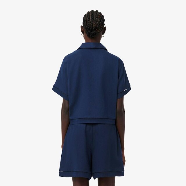 Polo Oversized em Sarja Fluida