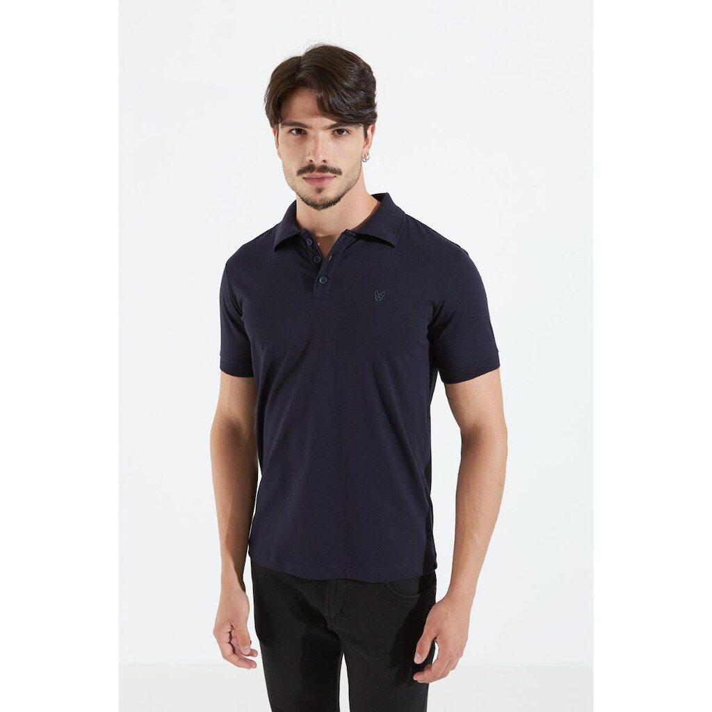 Polo Pima Piquet - Marinho