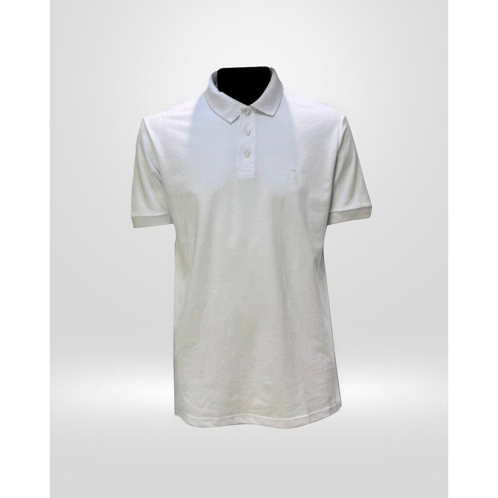Polo Piquet Masculina VV Branca