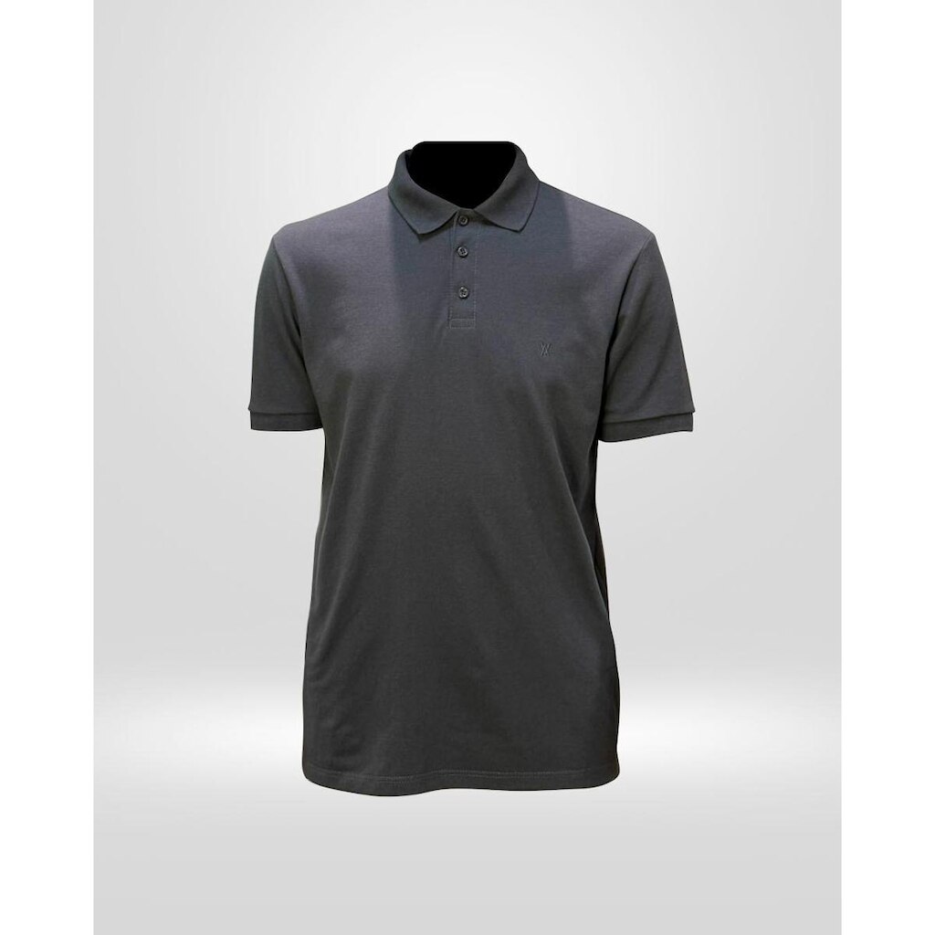 Polo Piquet Masculina VV Cinza