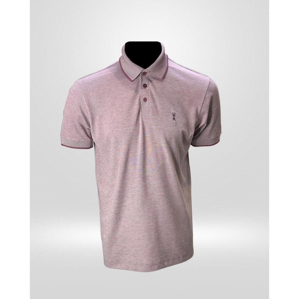 Polo Piquet VV Malha Rosa Chá