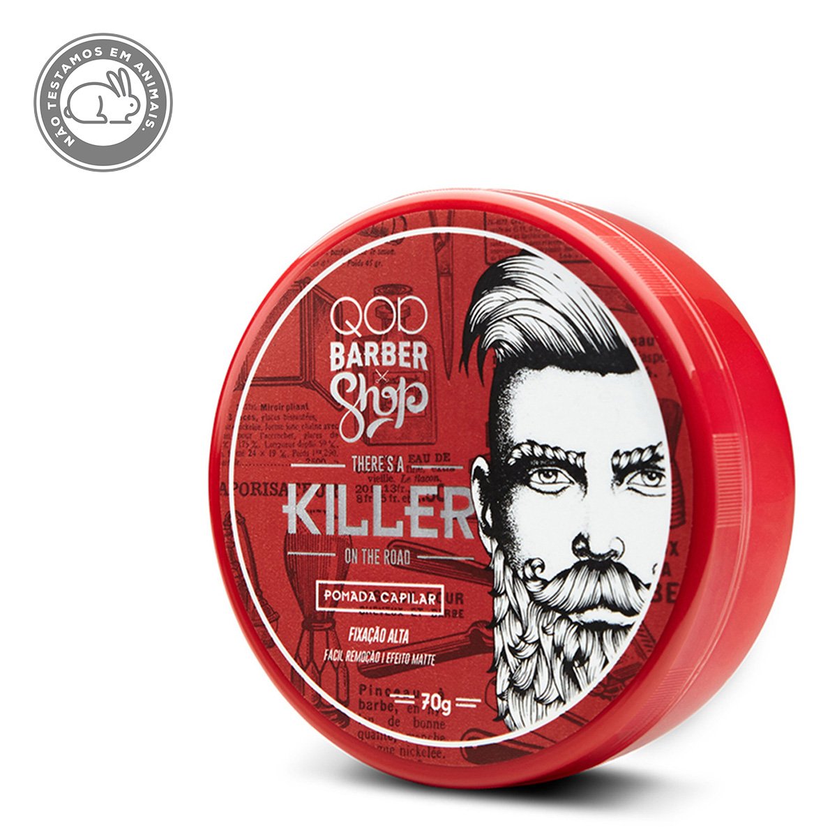 Pomada QOD Barber Shop Killer 70g - Incolor Menor preço em Pomada QOD Barber Shop Killer 70g - Incolor