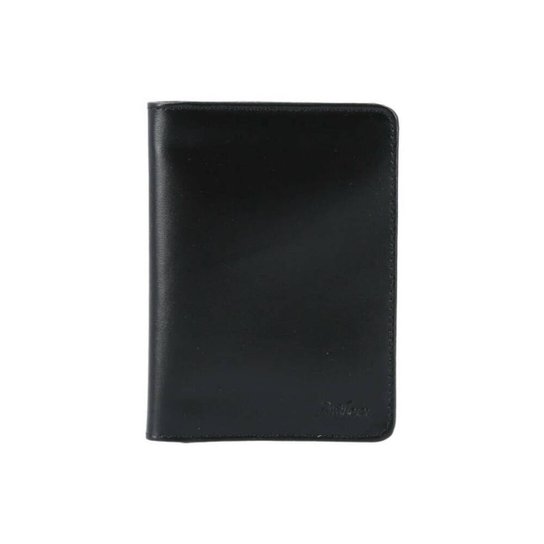 Porta Passaporte de Couro - Bauarte Marrom - Preto