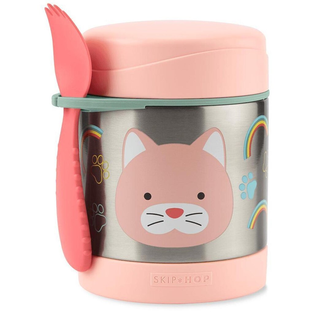 Pote Térmico Com Talher Skip Hop Zoo Gatinha