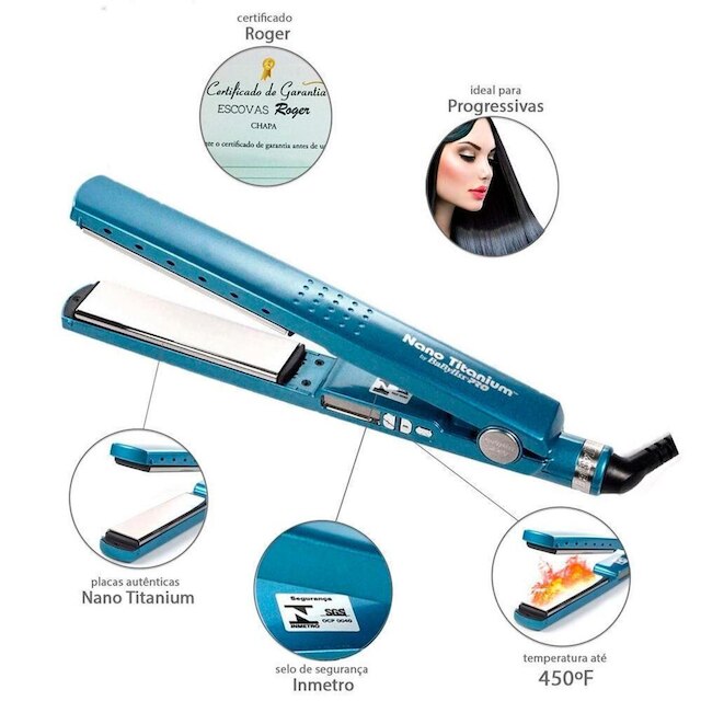 Prancha Nano Titanium Babyliss Pro TRADICIONAL 1+1/4''