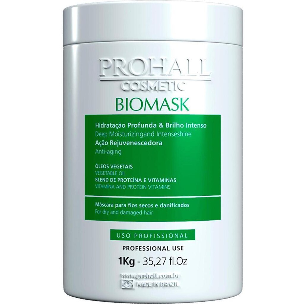 Prohall Cosmetic Biomask - Máscara de Hidratação e Brilho 1kg
