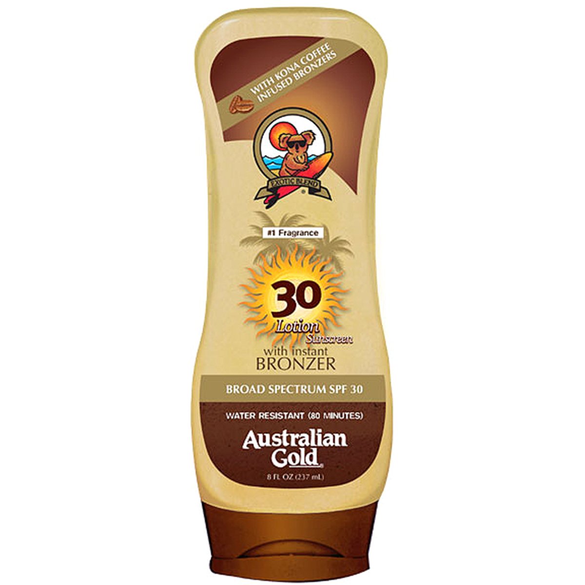 Protetor e Bronzeador Australian Gold Kona Coffee Instant Bronzer SPF