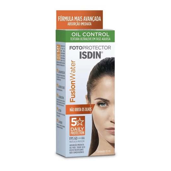 Protetor Solar Facial Isdin Fotop Fusion Water 5 Stars FPS60 50ml