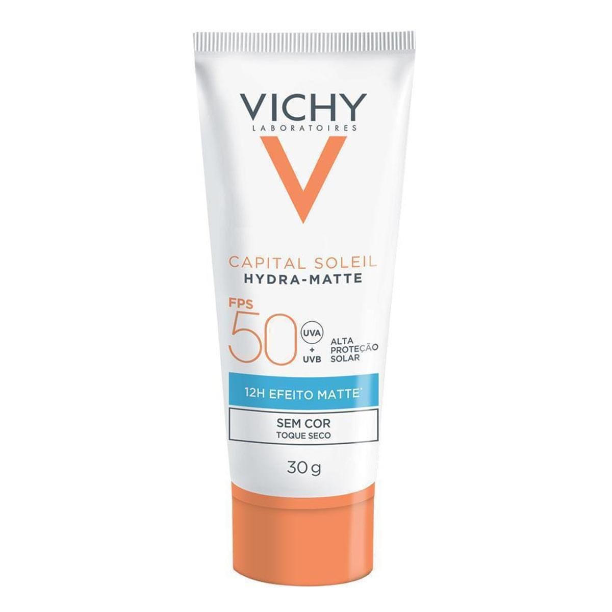 Protetor Solar Hidratante Vichy Hydra-Matte FPS50 30g Menor preço em Protetor Solar Hidratante Vichy Hydra-Matte FPS50 30g