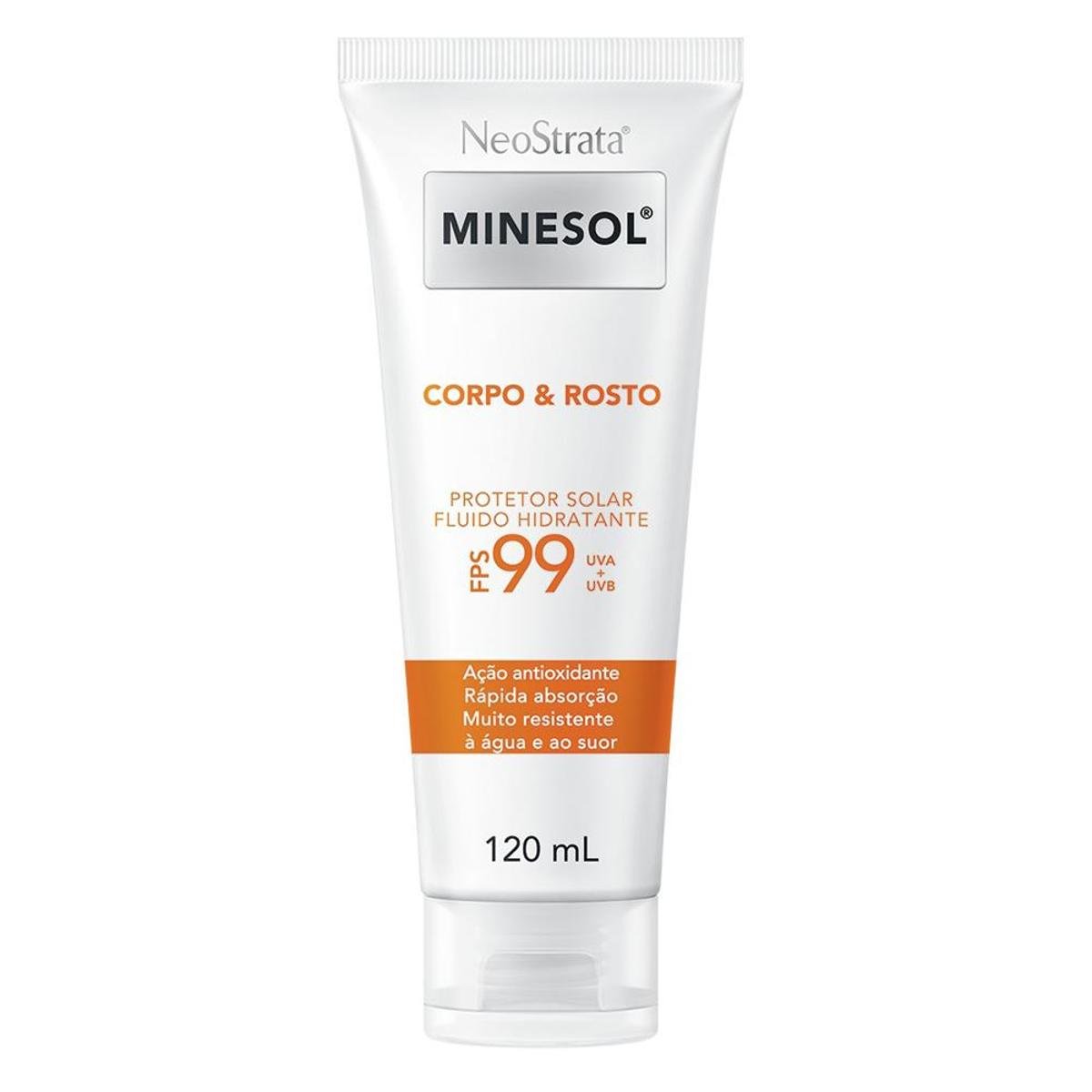 Protetor Solar Neostrata Minesol Corpo & Rosto Fluido Hidratante Antioxidante FPS99 120ml Menor preço em Protetor Solar Neostrata Minesol Corpo & Rosto Fluido Hidratante Antioxidante FPS99 120ml