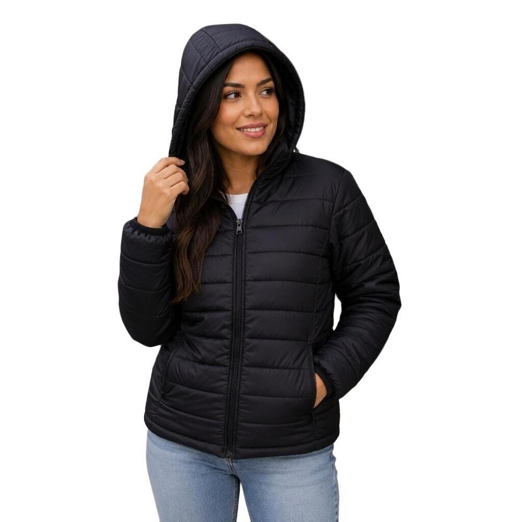 Puffer Jaqueta Frio Feminina Impermeavel Isolamento Termico