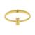 Pulseira Articulada Feminina e Masculina Moderna Ouro 66MM LadyLu - Dourado