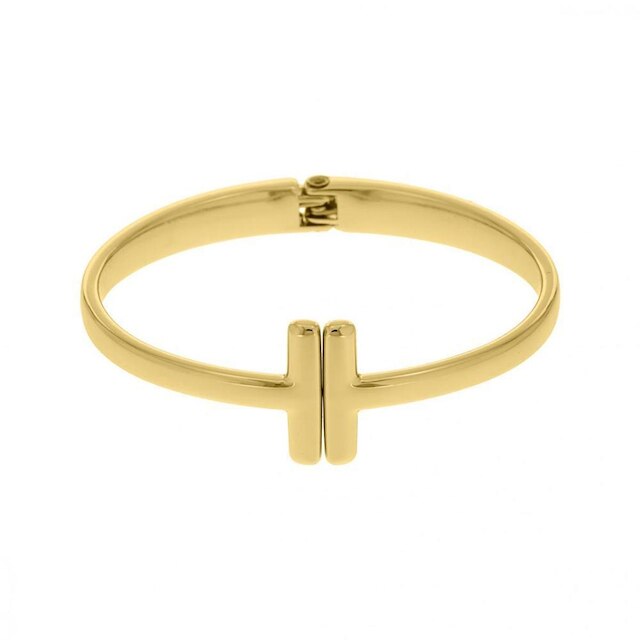 Pulseira Articulada Feminina e Masculina Moderna Ouro 66MM LadyLu