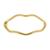 Pulseira Articulada Feminina e Masculina Ondulada Ouro 66MM LadyLu - Dourado