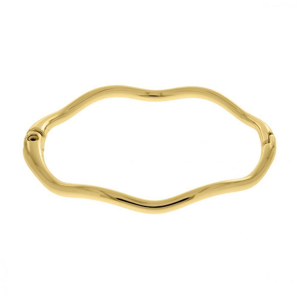 Pulseira Articulada Feminina e Masculina Ondulada Ouro 66MM LadyLu