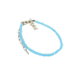 Pulseira de Pedras Crystal Blue Empóriotop