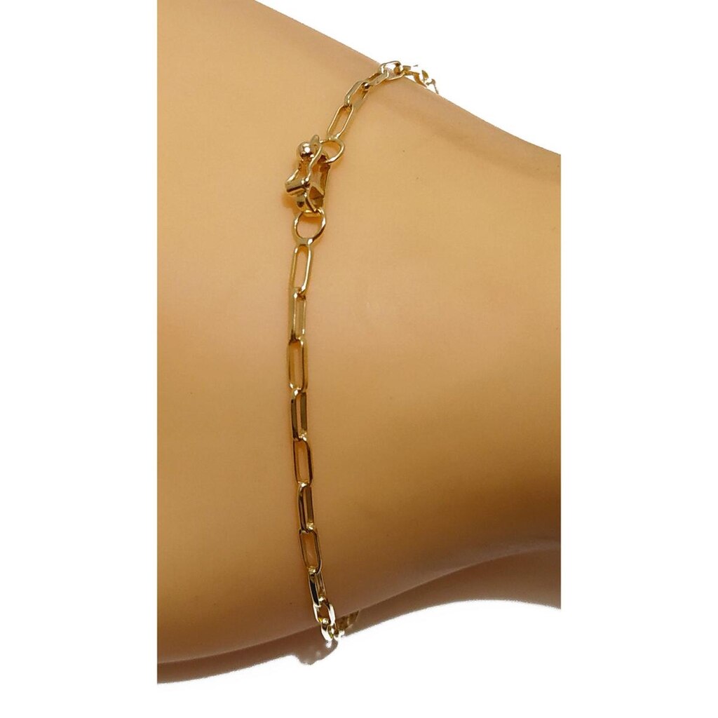 Pulseira Em Ouro 18k 750 Veneziana Grande 22 Cm
