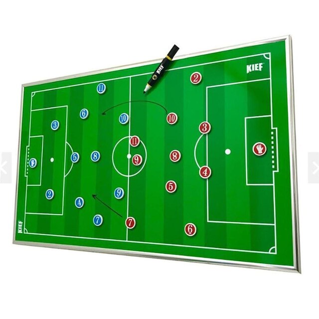 Quadro Tático de Parede Futebol Campo Kief Magnét