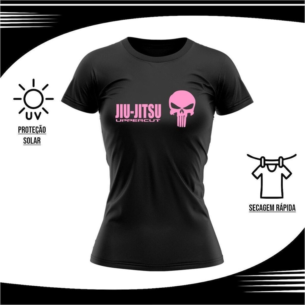 Rash Guard Jiu Jitsu Feminino Em Tecido Dry Camisa Jiu Jitsu Feminino Uppercut Fight Wear Rs