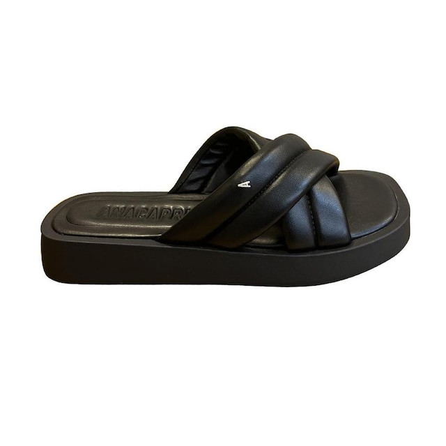 Rasteira Anacapri Analu Preta Flatform