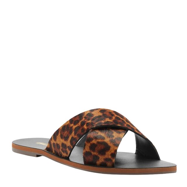Rasteira Anacapri Tiras Cruzadas Animal Print