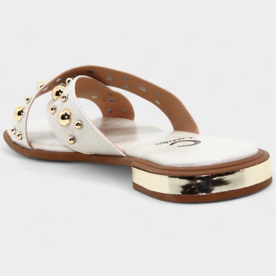 Rasteira Casteliê Slide Spikes Feminina