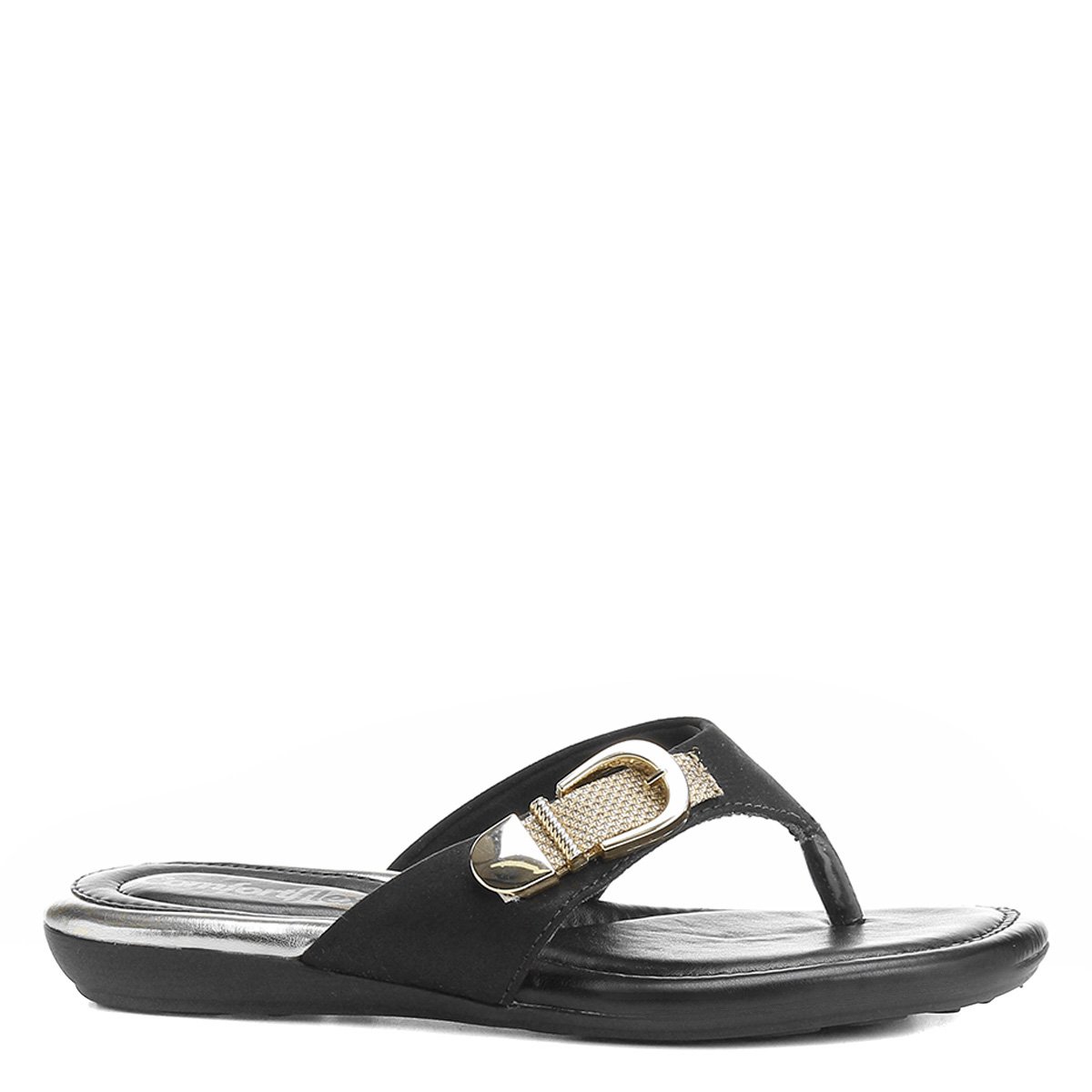 rasteira comfortflex fivela