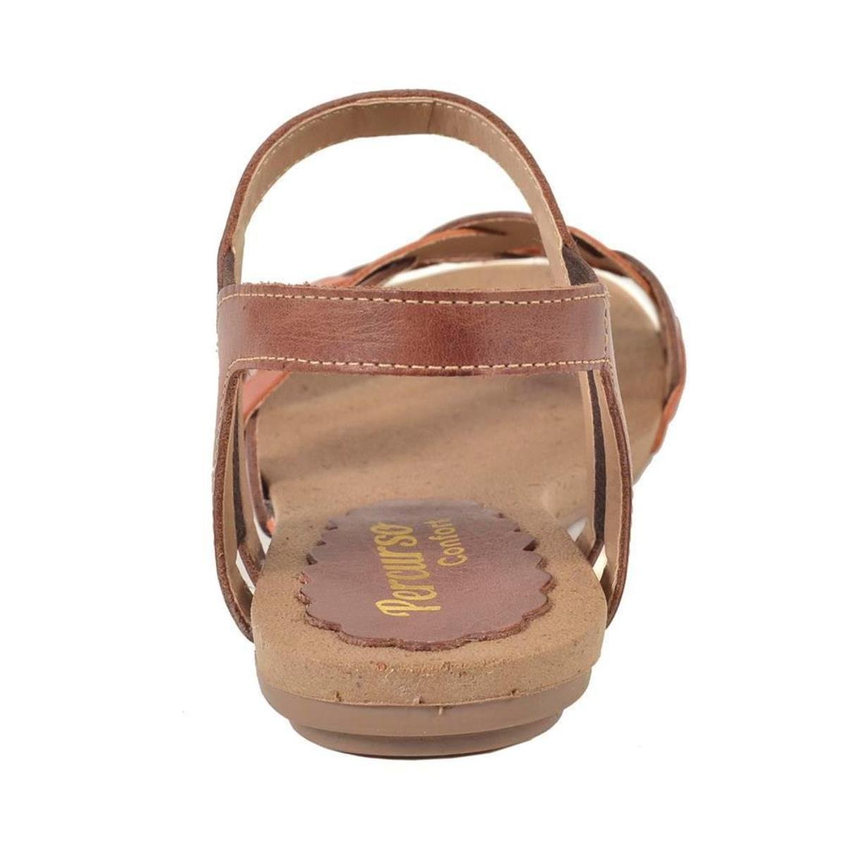 rasteirinha de couro marrom