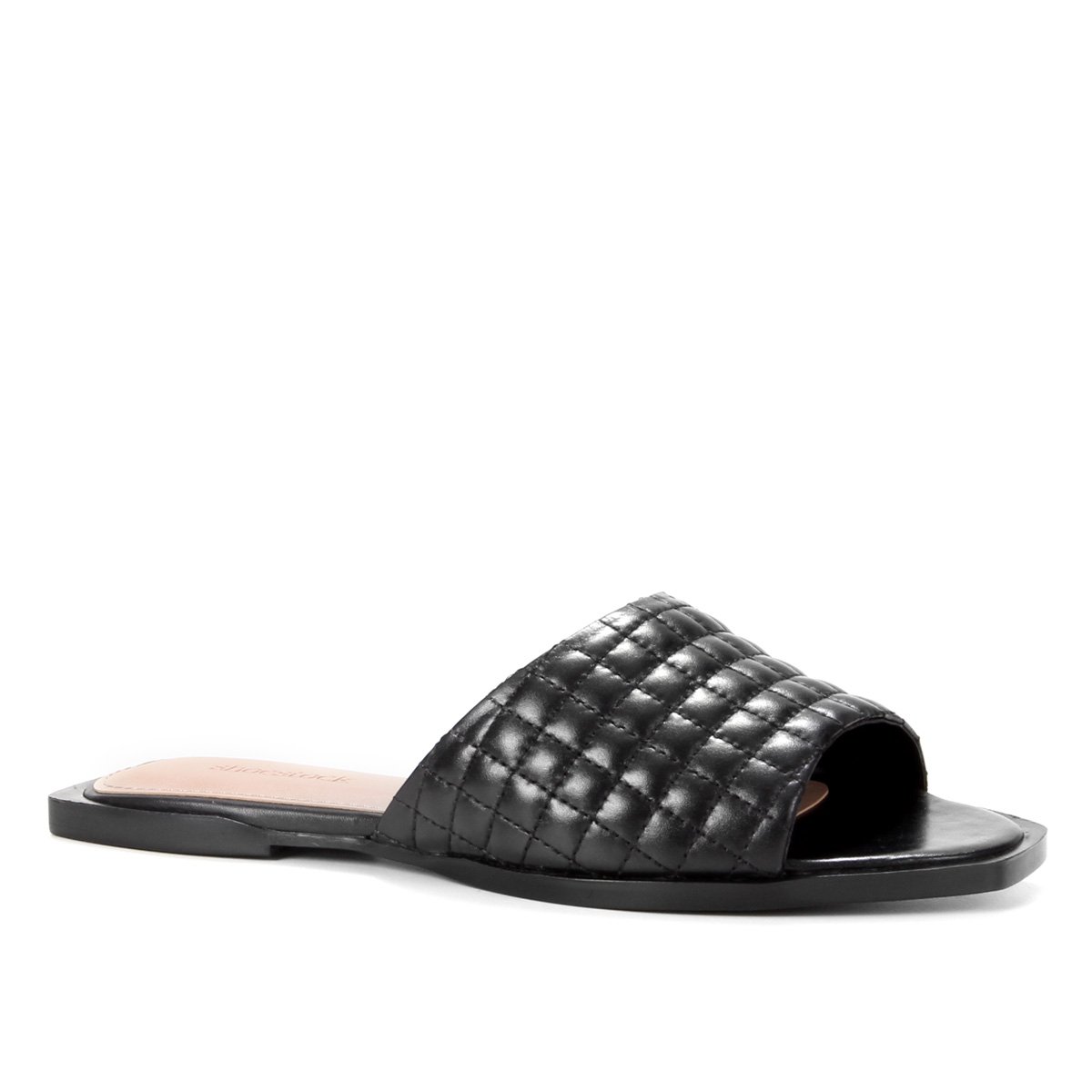 Rasteira Couro Shoestock Slide Matelasssê Menor preço em Rasteira Couro Shoestock Slide Matelasssê