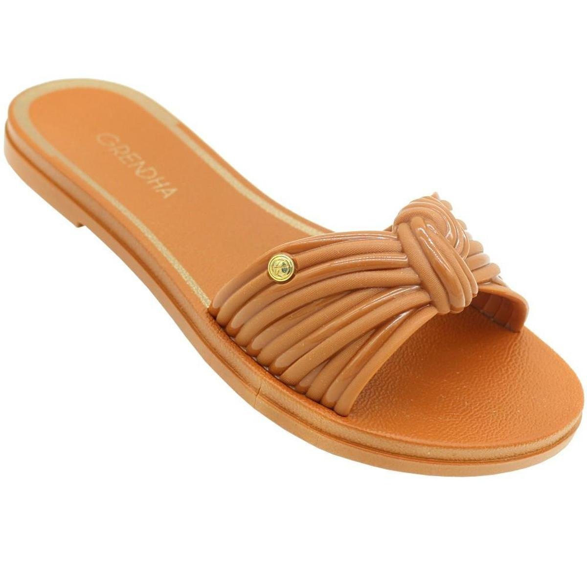 Rasteira Feminina Grendha Cacau Resort Chinelo Slide Tamanco Caramelo - Caramelo Menor preço em Rasteira Feminina Grendha Cacau Resort Chinelo Slide Tamanco Caramelo - Caramelo