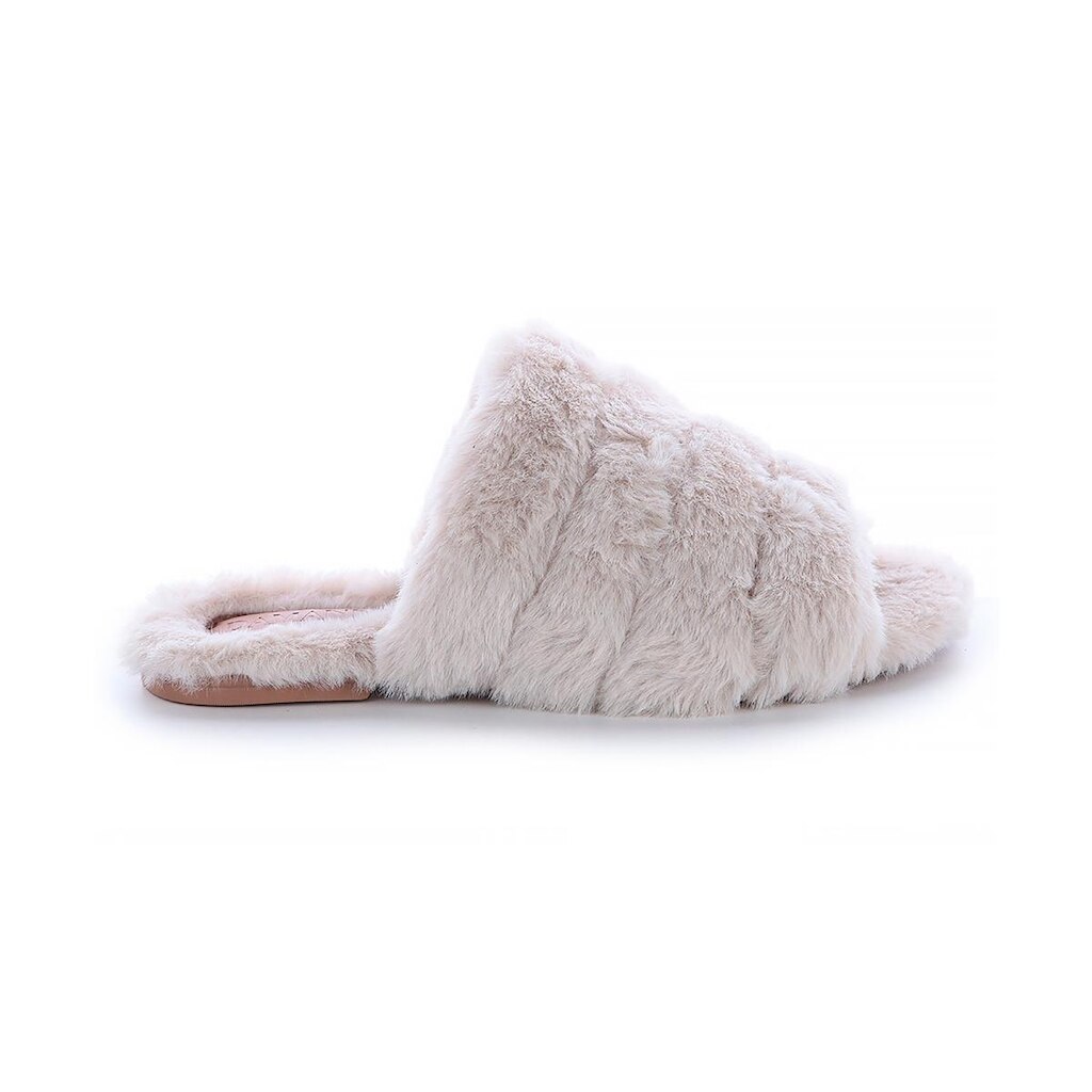 Rasteira Feminina Pelos Yana Off White