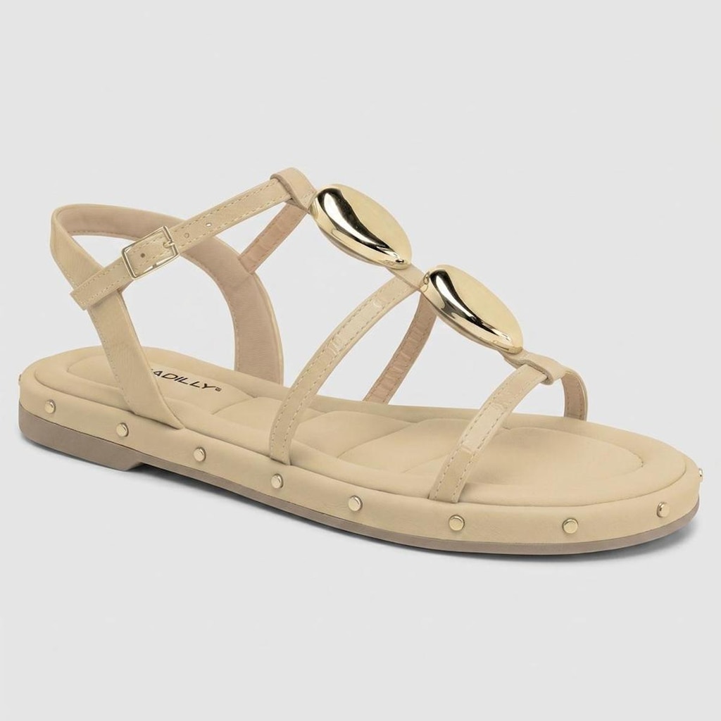 Rasteira Feminina Piccadilly Wide Fit 445006 Nude