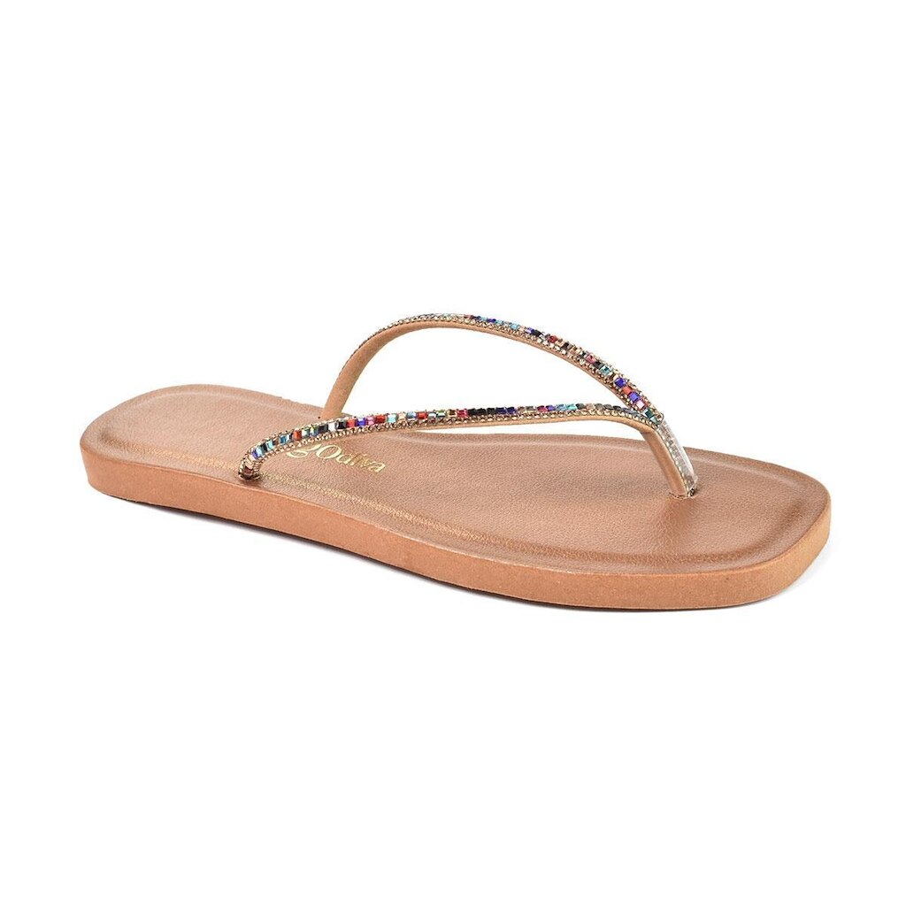 Rasteira Godiva Tiras Brilhantes Elegância Cobre - 36