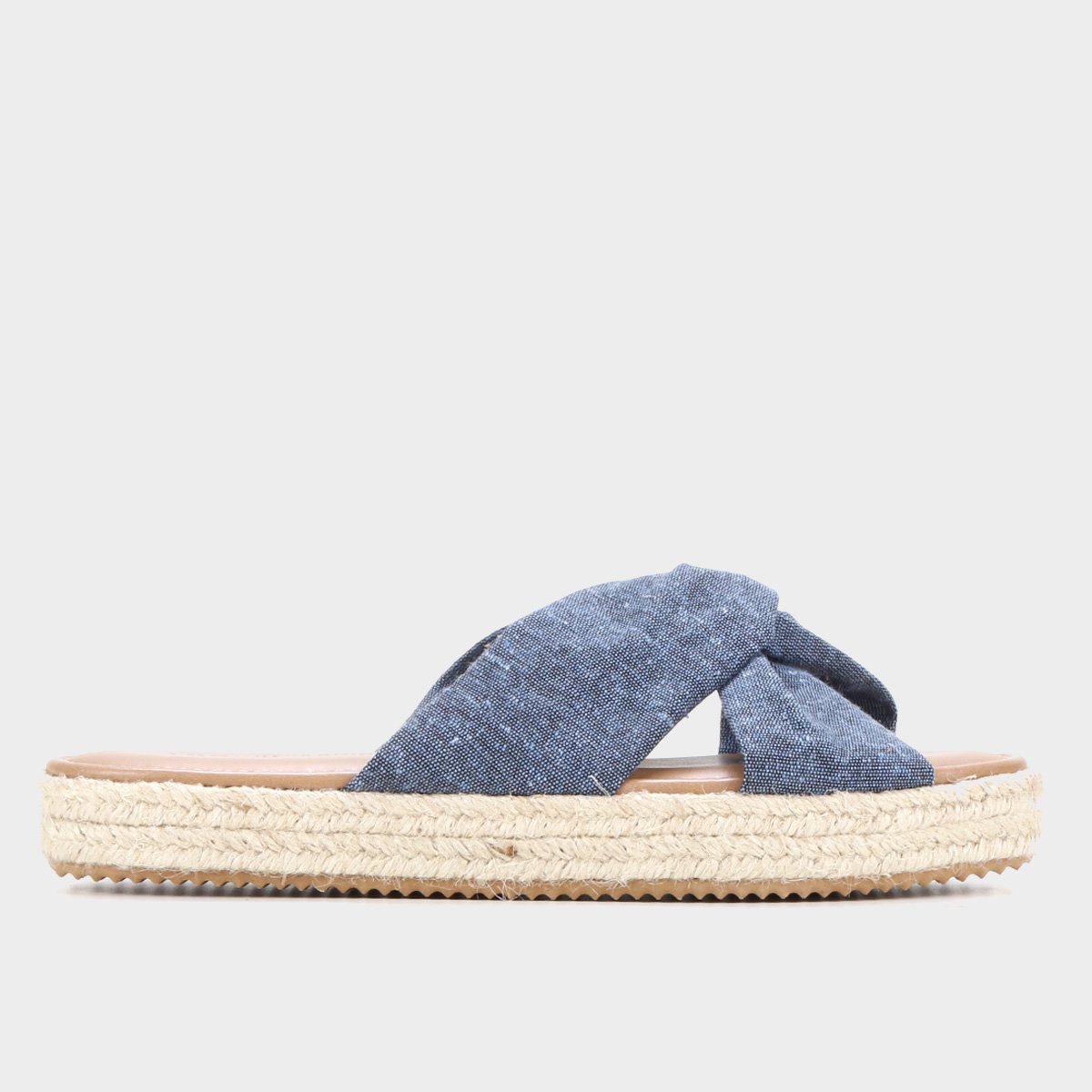 Rasteira Look Fashion Corda Tiras Cruzadas - Jeans é ruim? Rasteira Look Fashion Corda Tiras Cruzadas - Jeans é boa?