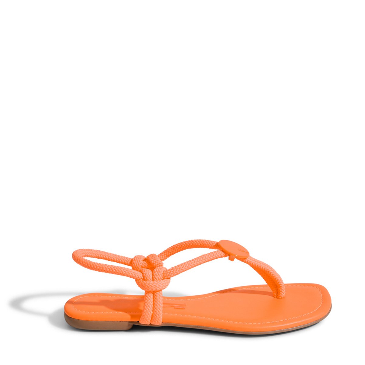 Rasteira Santa Lolla Dedo Nó Feminina - Laranja Menor preço em Rasteira Santa Lolla Dedo Nó Feminina - Laranja