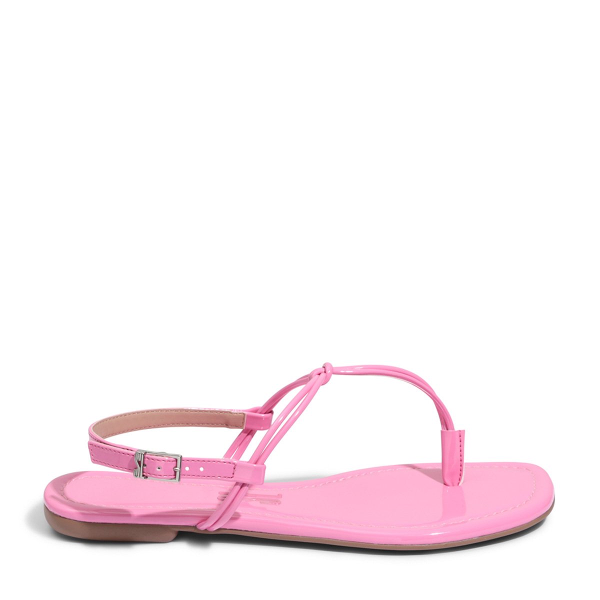 Rasteira Santa Lolla Dedo Verniz Feminina - Rosa Menor preço em Rasteira Santa Lolla Dedo Verniz Feminina - Rosa