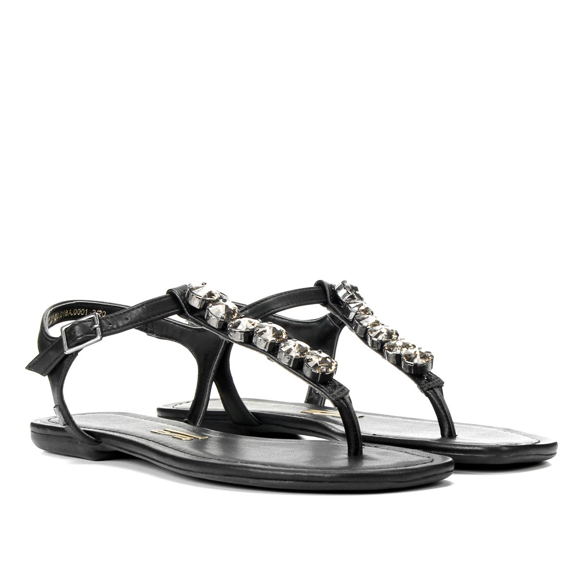 rasteira preta santa lolla