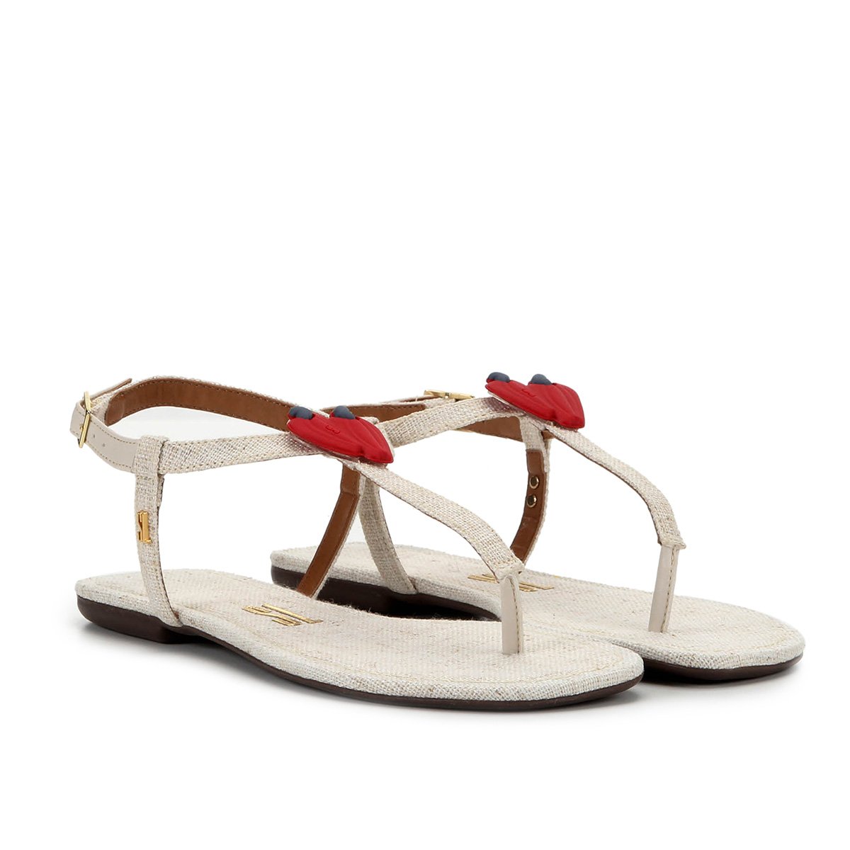 Rasteira Santa Lolla Salomé Cajú Feminina - Off White Menor preço em Rasteira Santa Lolla Salomé Cajú Feminina - Off White