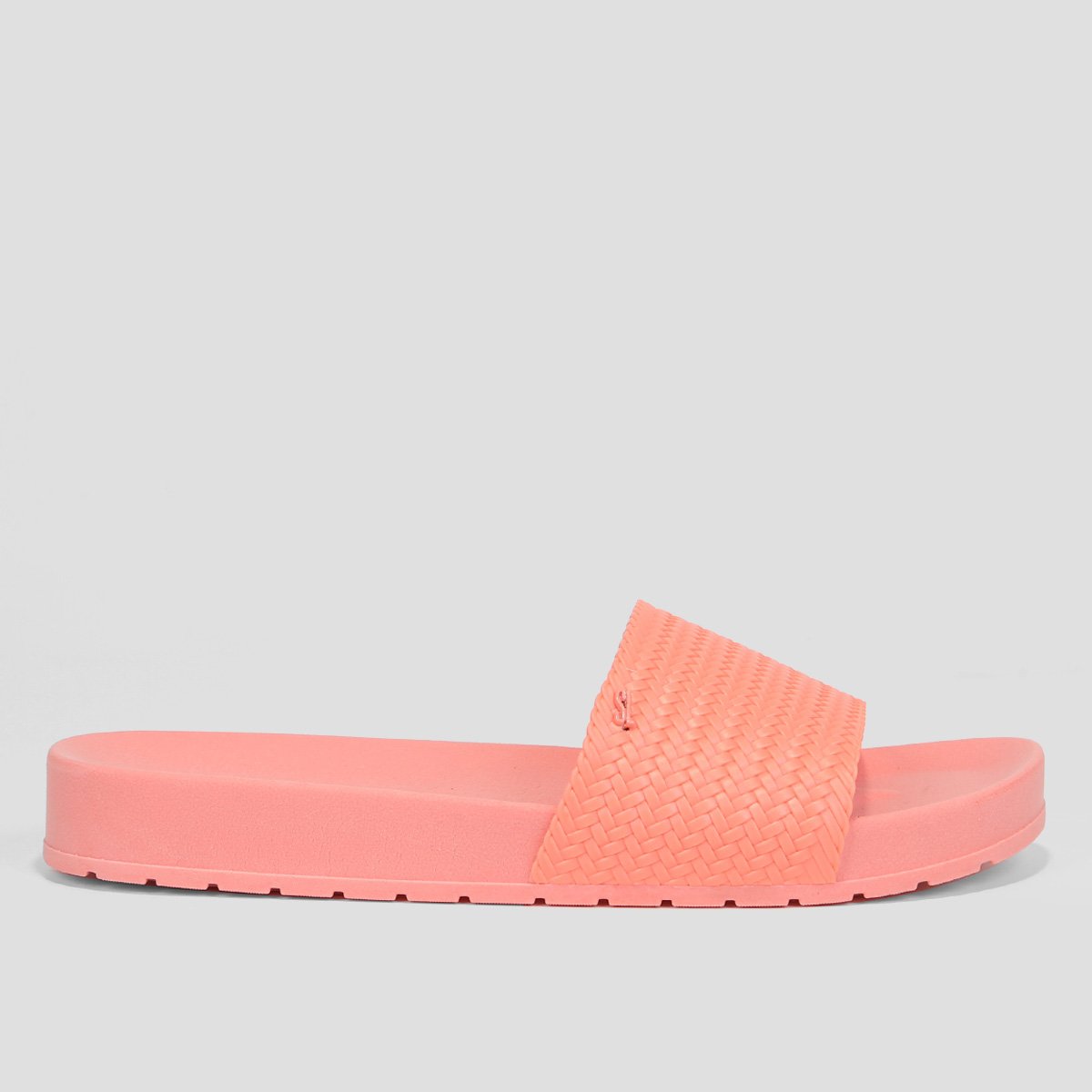 Rasteira Santa Lolla Slide Borracha Textura - Laranja Claro Menor preço em Rasteira Santa Lolla Slide Borracha Textura - Laranja Claro