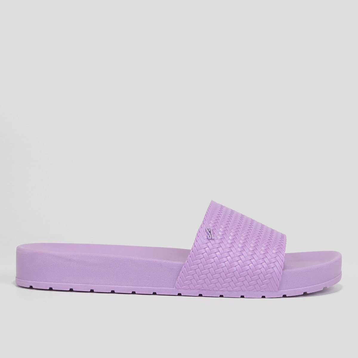 Rasteira Santa Lolla Slide Borracha Textura - Lilás Menor preço em Rasteira Santa Lolla Slide Borracha Textura - Lilás