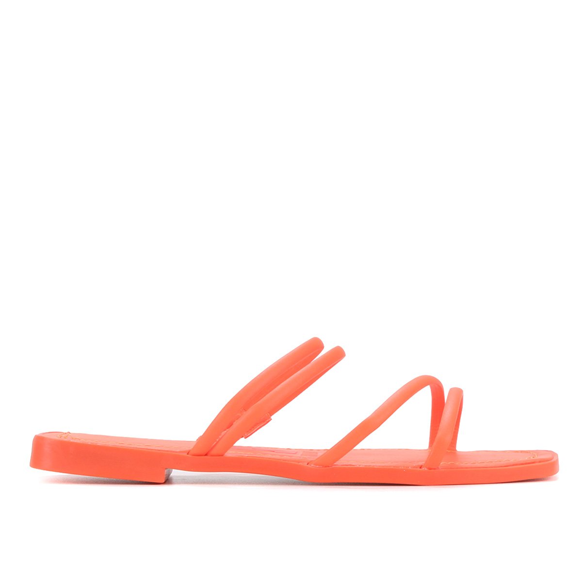 Rasteira Santa Lolla Tiras Bico Quadrado - Laranja Menor preço em Rasteira Santa Lolla Tiras Bico Quadrado - Laranja