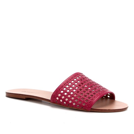 Rasteira Shoestock Slide Tramado - Rosa