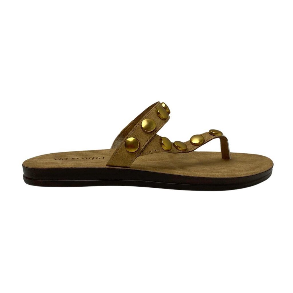 Rasteira Via Scarpa Feminina 176419805 Bege