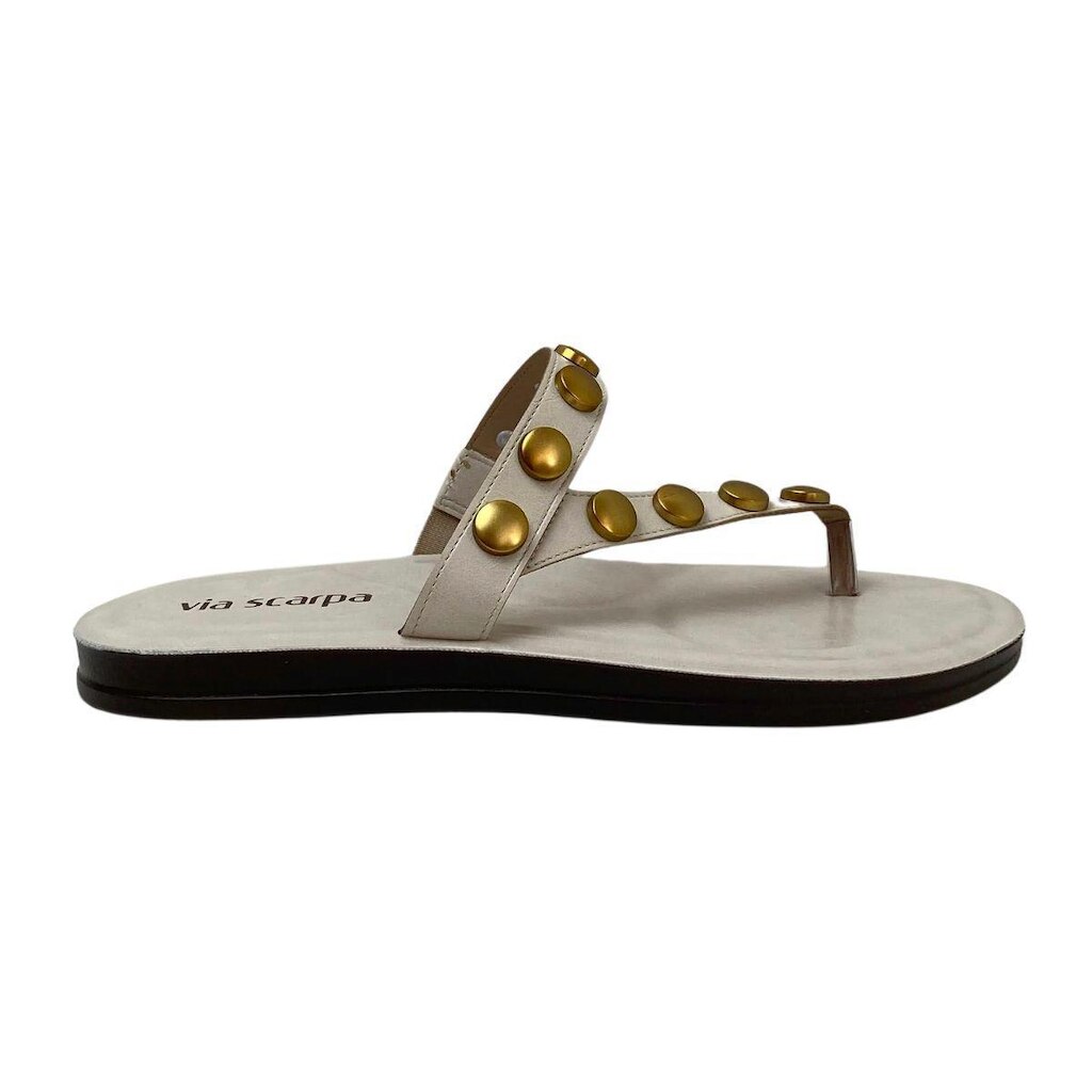 Rasteira Via Scarpa Feminina 176419805 Off White