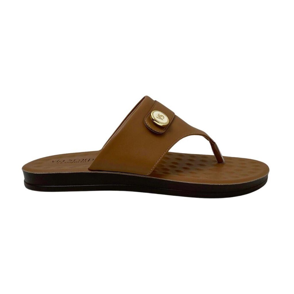 Rasteira Via Scarpa Feminina 180919794 Caramelo