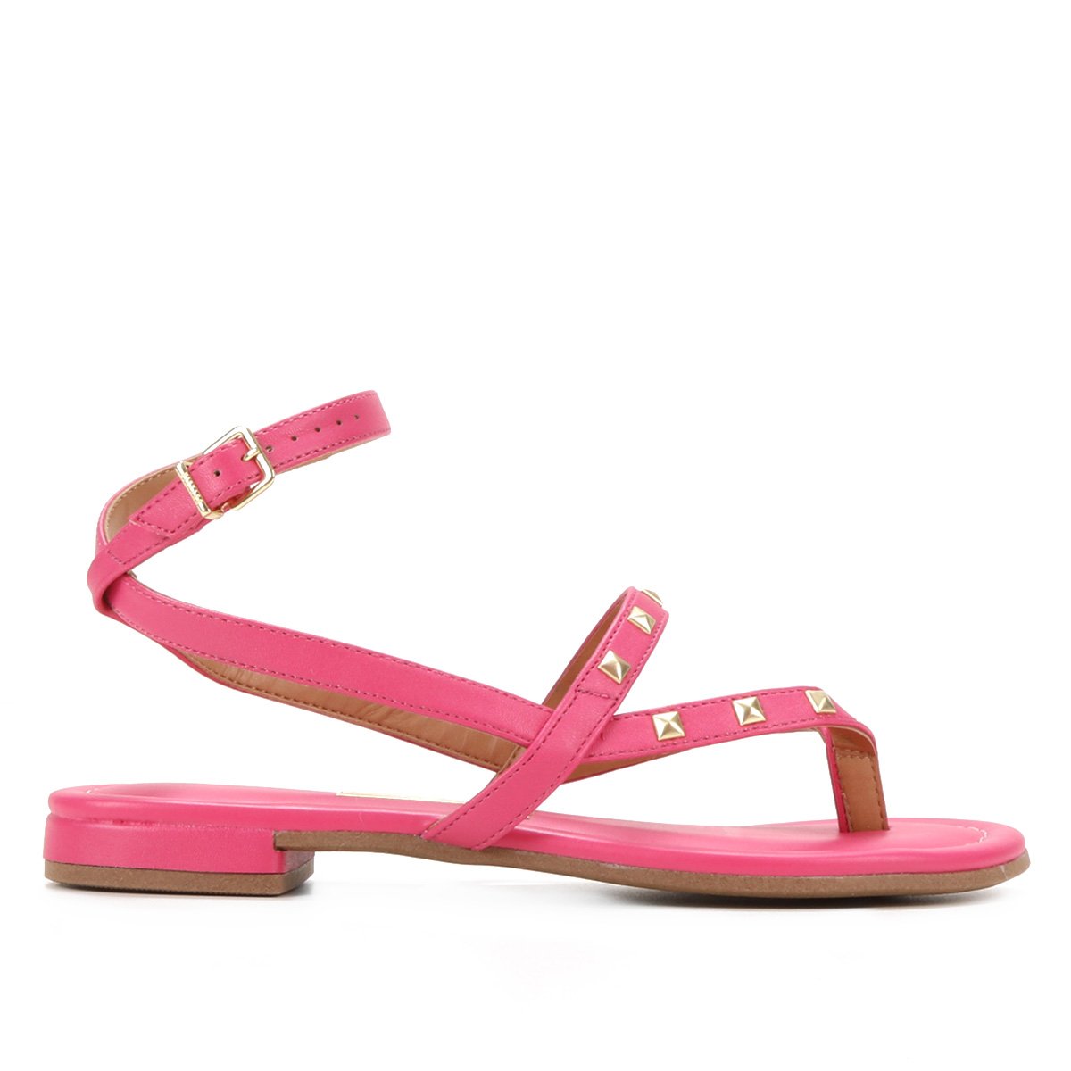 Rasteira Vizzano Hotfix Tiras - Pink Menor preço em Rasteira Vizzano Hotfix Tiras - Pink